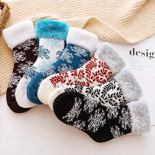 Thickened Fleece Winter Warm Floor Socks Christmas Socks 97377490C