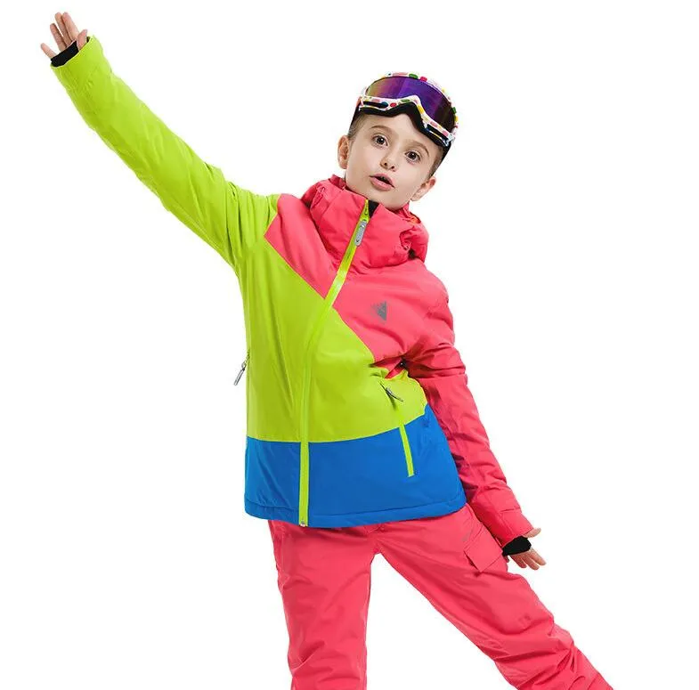 VECTOR Warm Hooded Snowboard Ski Jacket for Girls