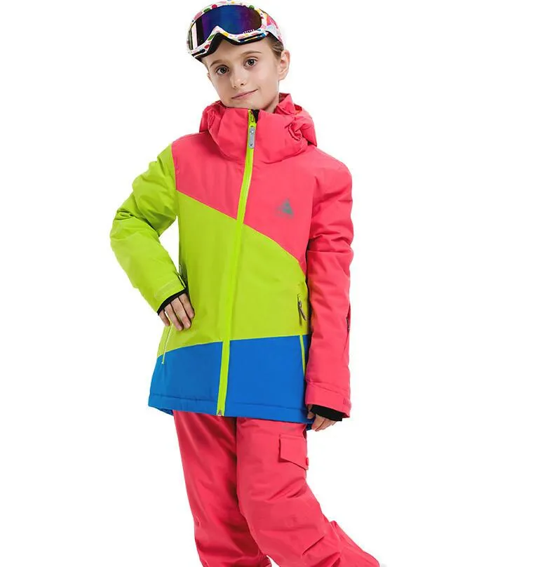 VECTOR Warm Hooded Snowboard Ski Jacket for Girls