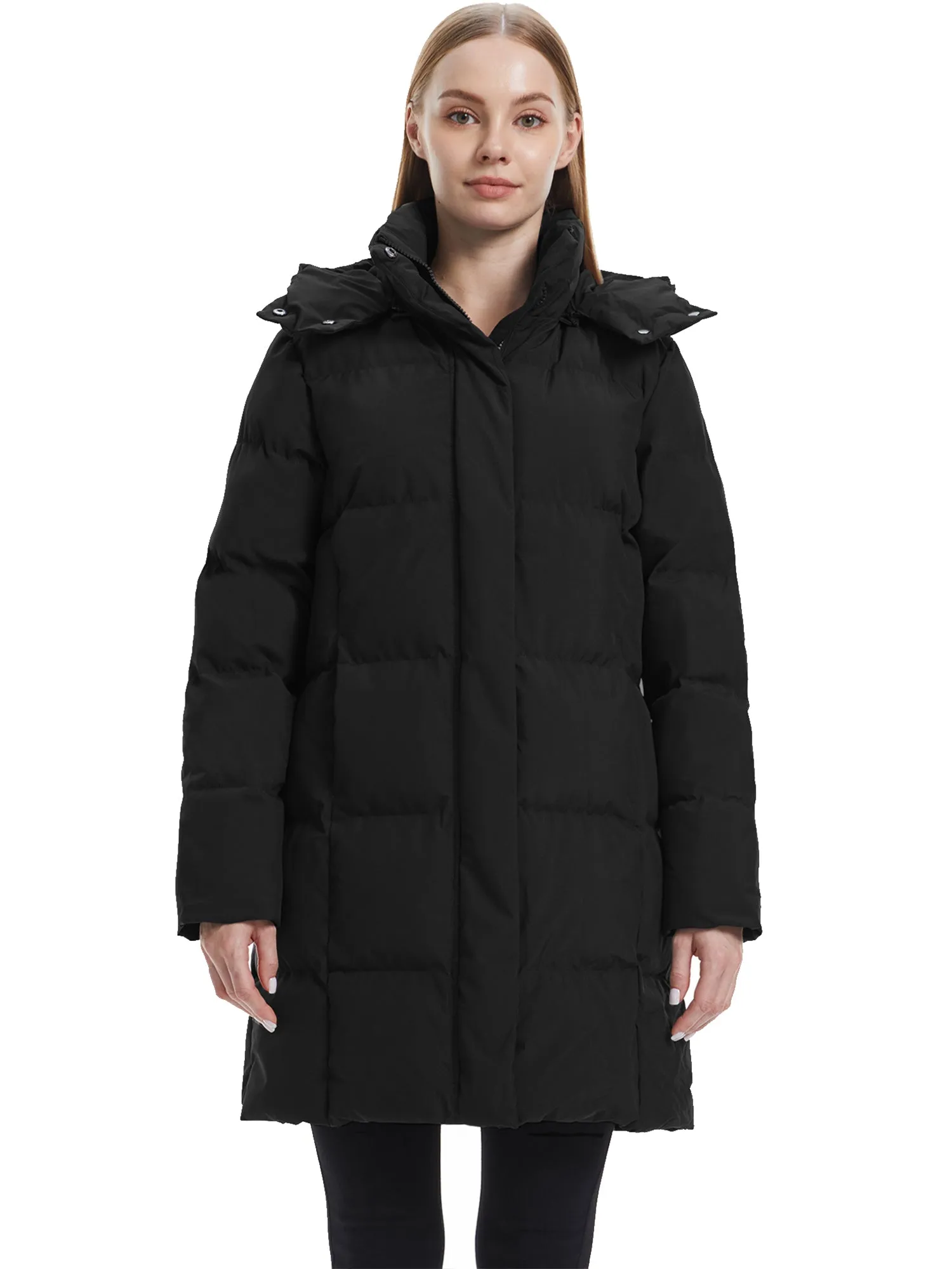 Wantdo Women's Hooded Puffer Jacket Warm Winter Coat Quilted Winter Outerwear