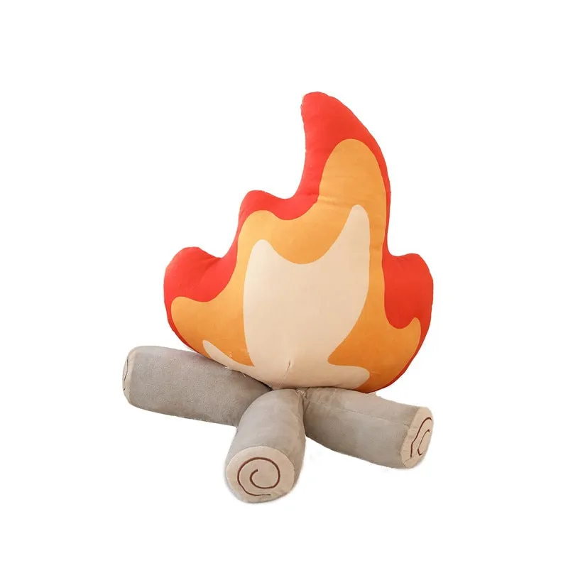 Warm Embrace Plush Fire Cushion