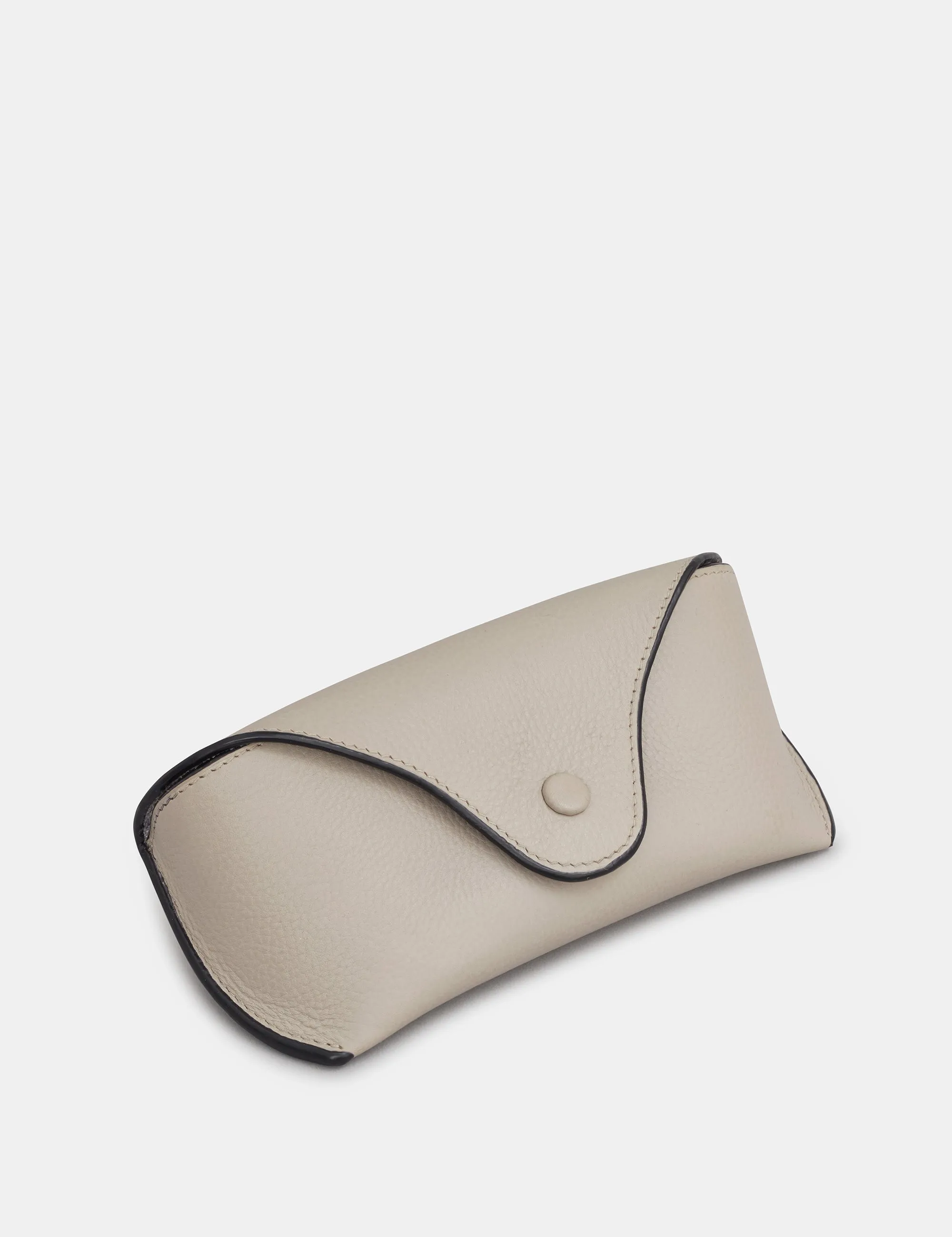 Warm Grey Leather Atlantic Glasses Case