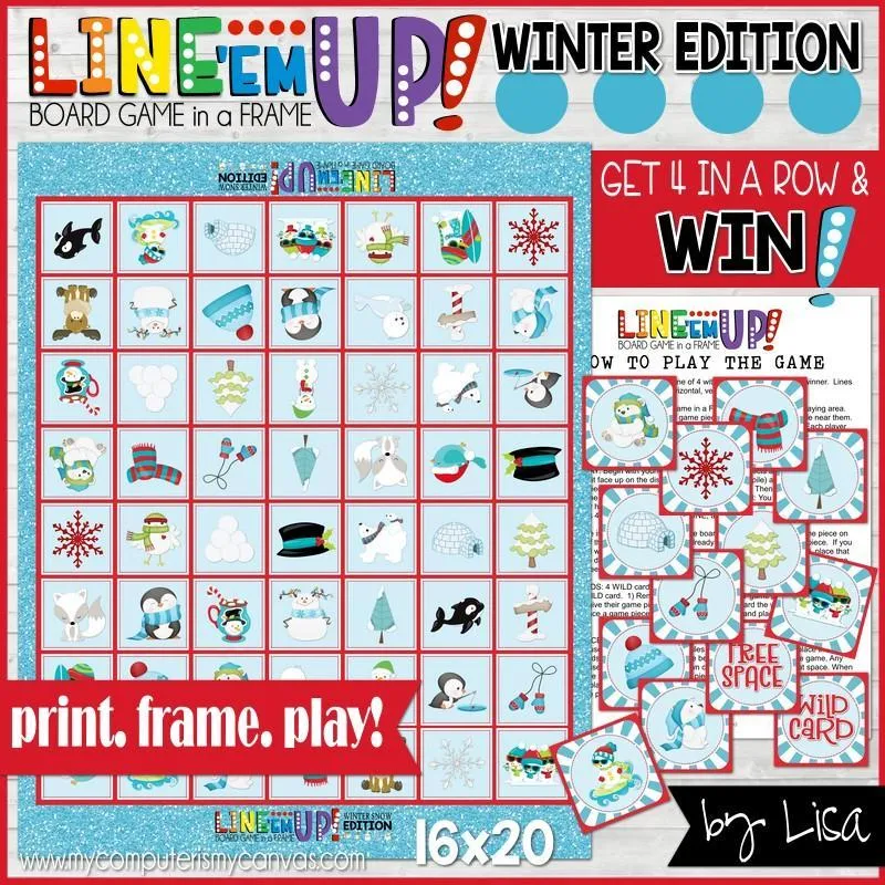 Winter GAME TRIO Printable