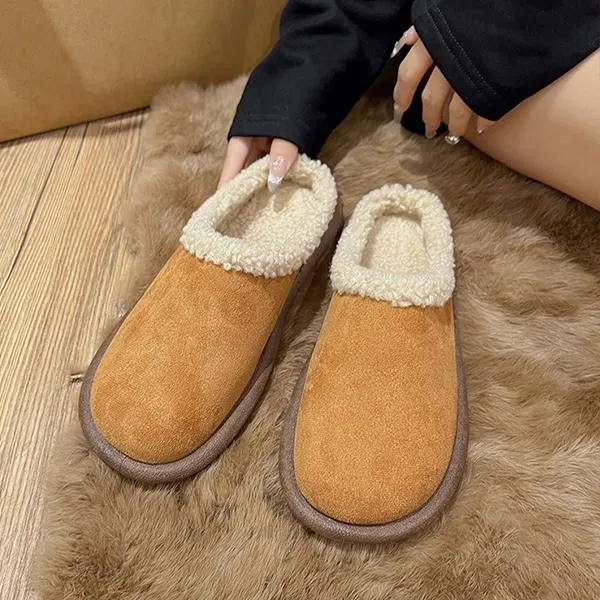 Women's Casual Solid Color Warm Cotton Slippers 47143600S