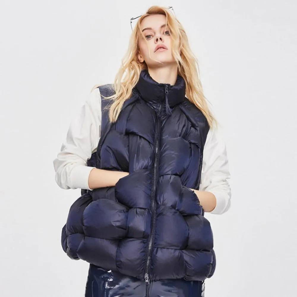 Women's Knitting Puffer Down Jacket