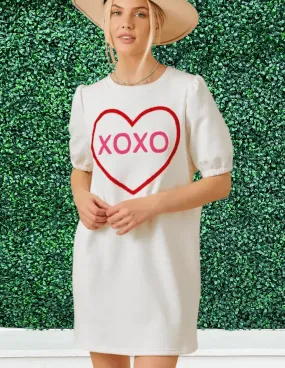 XOXO Valentine Fleece Dress