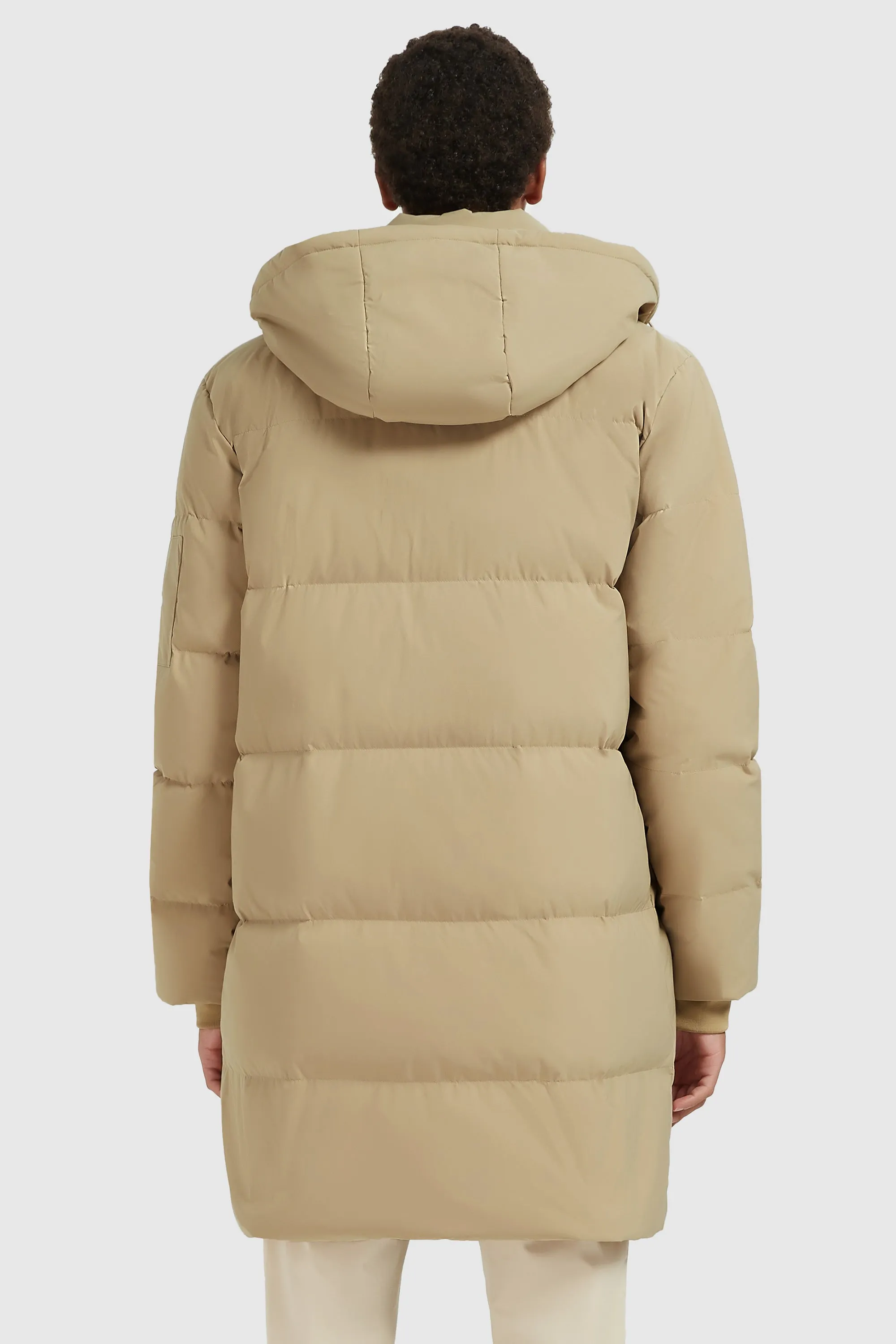 Zip Up Snap Button Thickened Down Jacket