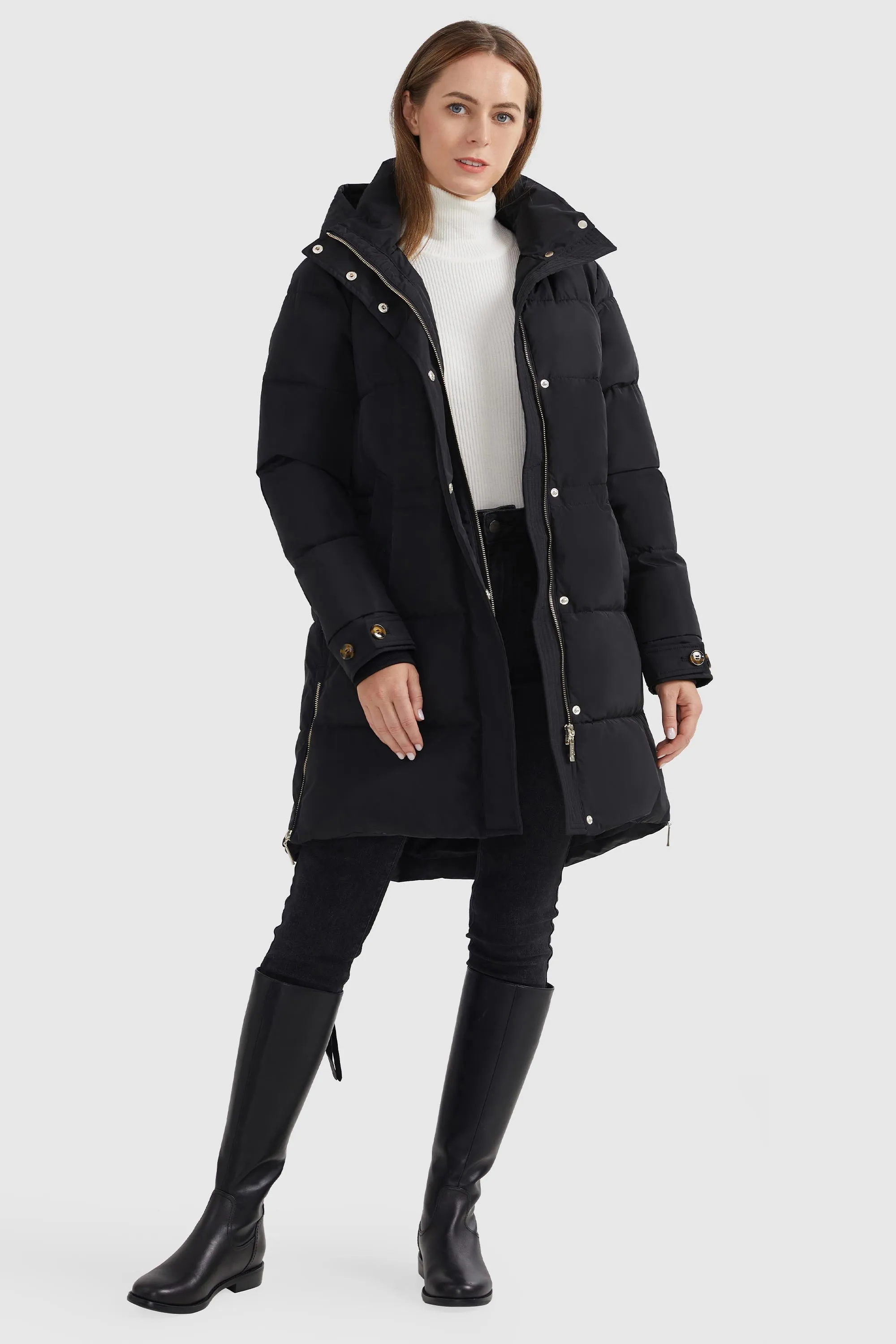 Zipper Winter Thicken Puffer Coat