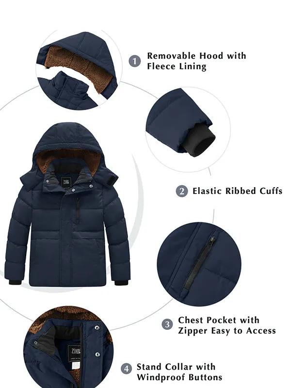 ZSHOW Boy's Warm Fleece Winter Coat